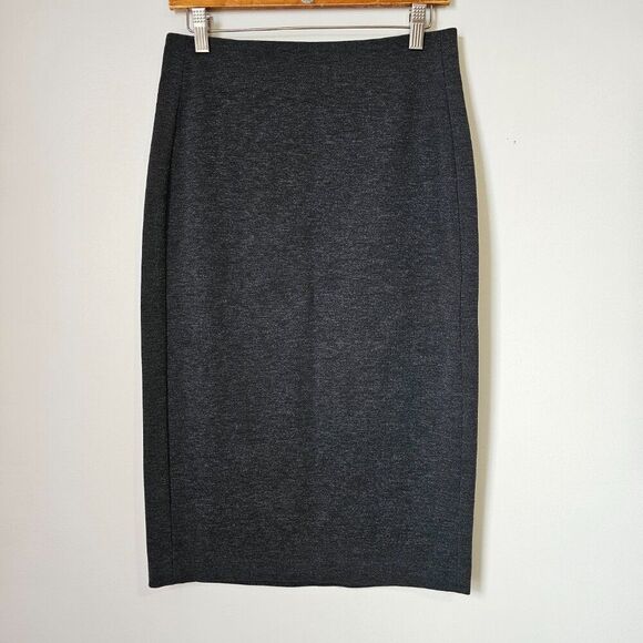 EUC VINCE CAMUTO DARK GREY FITTED PENCIL SKIRT SIZE SMALL - Picture 1 of 12